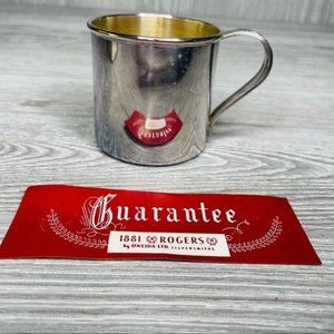 1881 Rogers by Oneida silversmith small silver color cup mug